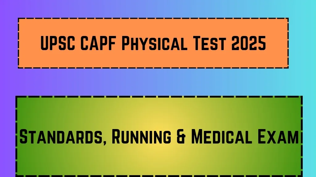 UPSC CAPF Physical Test 2025